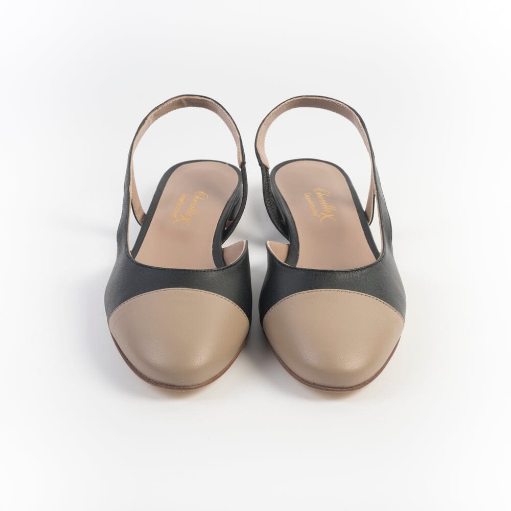 CHEVILLE - Sling Back - HARPER - Nero Deserto Scarpe Donna CHEVILLE