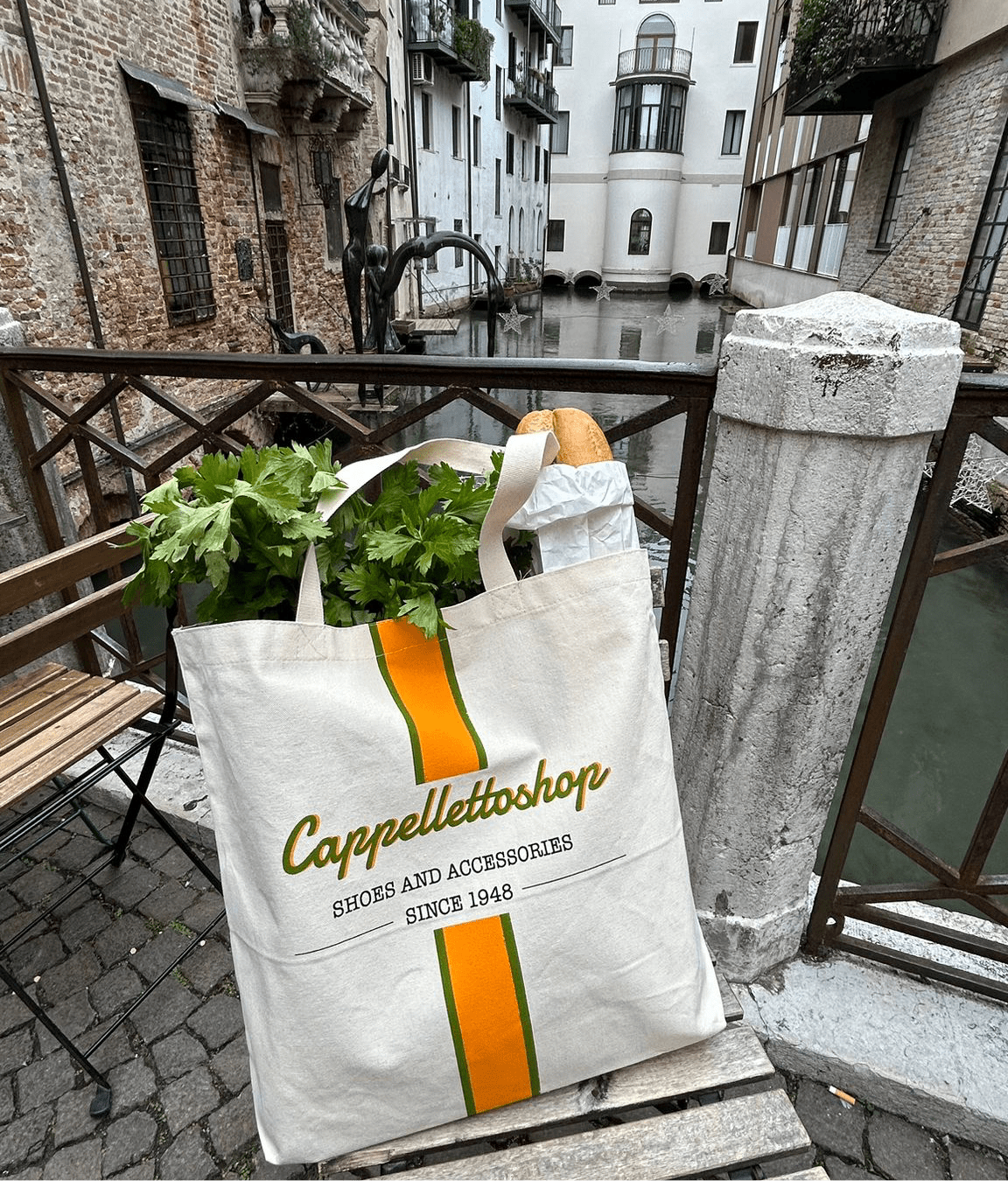 CAPPELLETTOSHOP - Borsa a mano - Tela Logo Cappellettoshop Borse CAPPELLETTO 1948