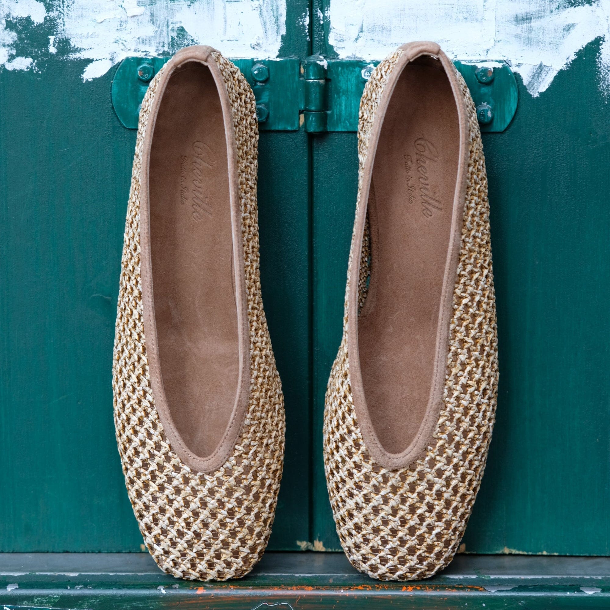 CHEVILLE - Ballerina - DELIA MC - Intrecciata Sabbia Scarpe Donna CHEVILLE