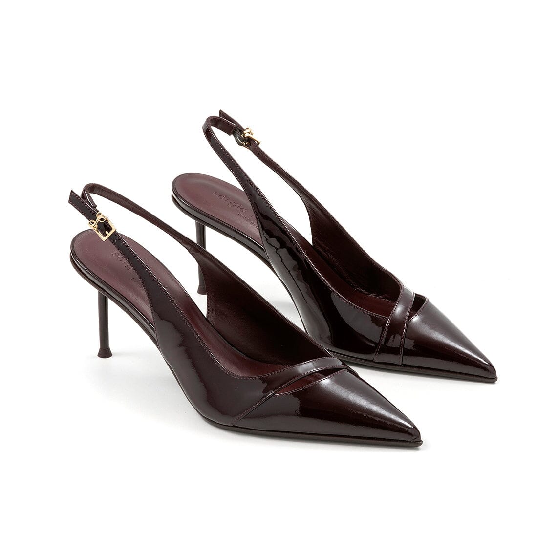 SERGIO LEVANTESI - Sling Back - GIANNA 67 - Vernice Amarone Scarpe Donna SERGIO LEVANTESI
