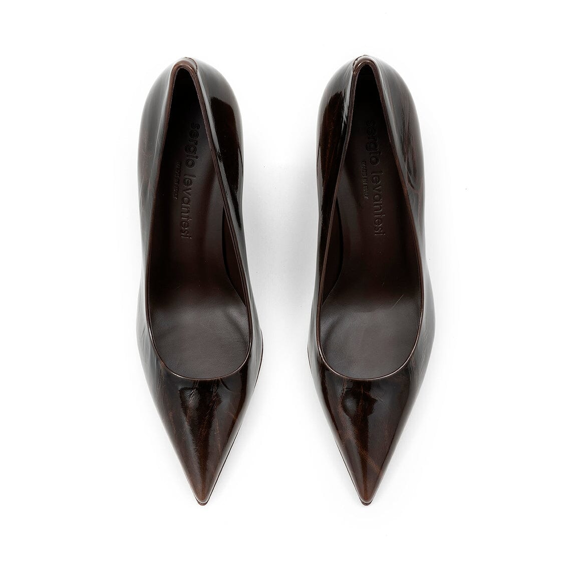 SERGIO LEVANTESI - Décolleté - DIVA 67 - Vernice Olden Bruno Scarpe Donna SERGIO LEVANTESI