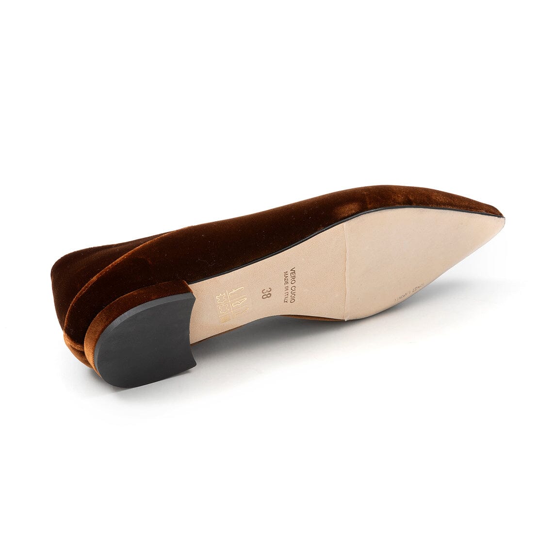 CHEVILLE - Ballerina - Polly - Velluto Cachi Scarpe Donna CHEVILLE