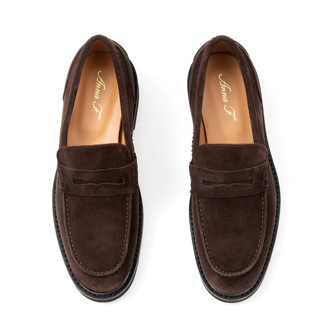 ANNA F - Mocassino - 1747 - Velour testa di moro Scarpe Donna Anna F.