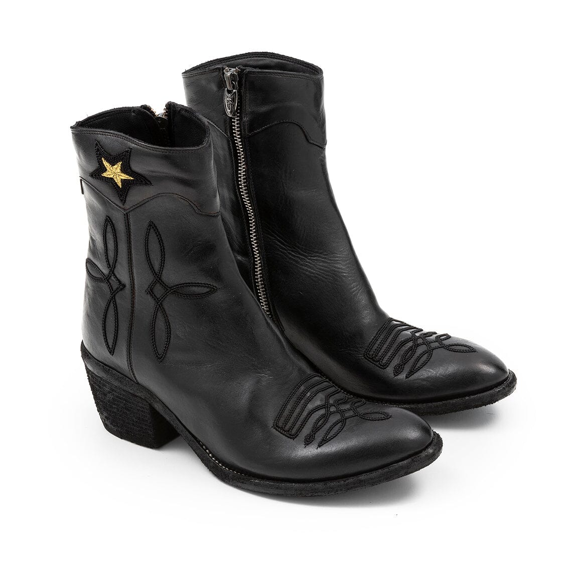 FAUZIAN JEUNESSE - Texano 3948 - Cowboy nero Scarpe Donna FAUZIAN JEUNESSE - Collezione Donna