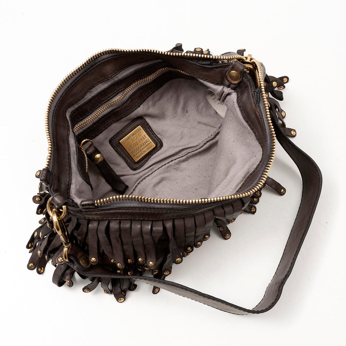 CAMPOMAGGI - Borsa a tracolla - Natalia - Grigio Borse Campomaggi