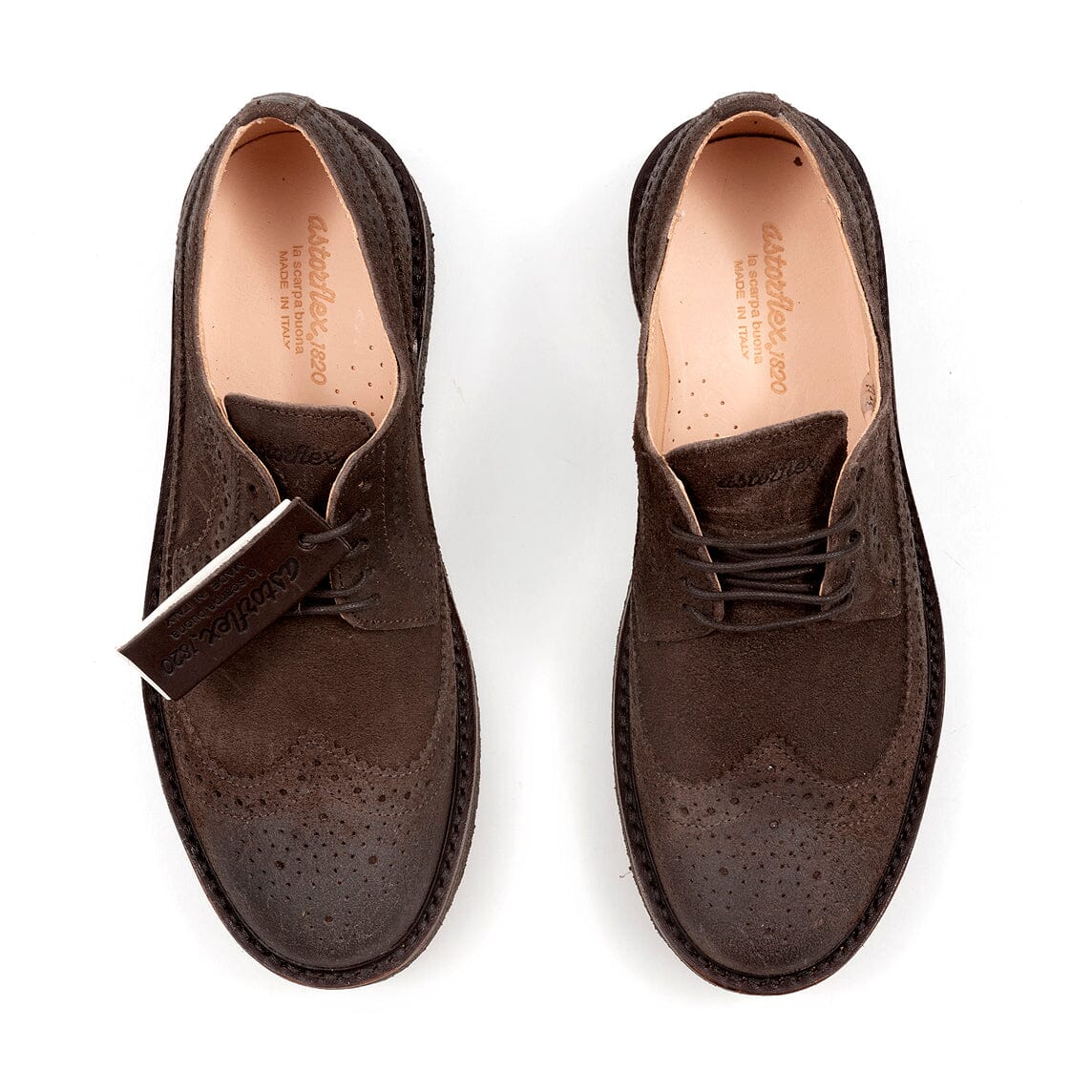 ASTORFLEX - Allacciate - Rondiflex 446 - Camoscio Caffè Scarpe Uomo ASTORFLEX - Collezione Uomo