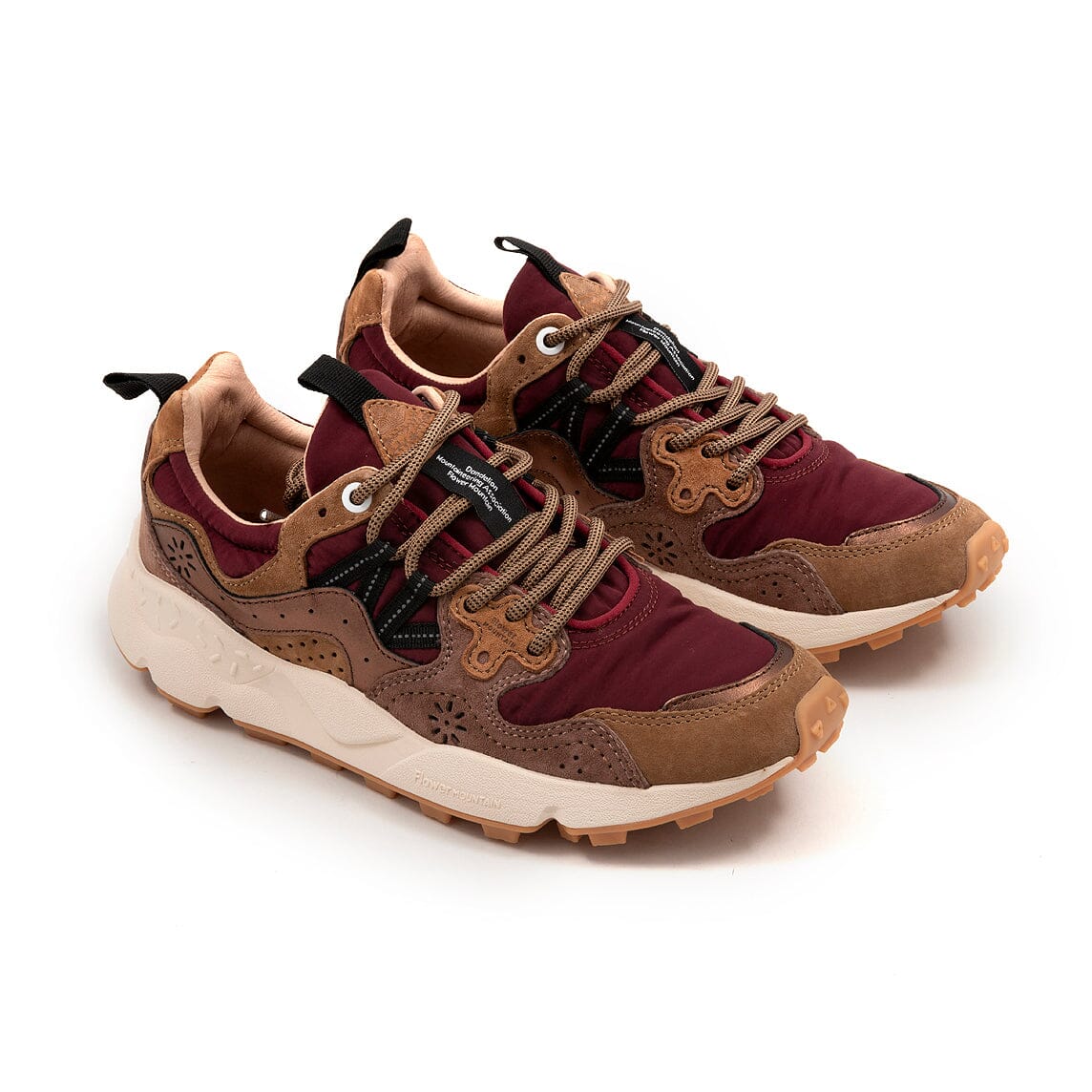 FLOWER MOUNTAIN - Sneakers Yamano 3 - 2D43 - Oak-Bordeaux-Bronze Scarpe Donna FLOWER MOUNTAIN
