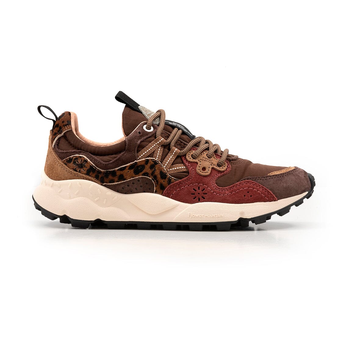 FLOWER MOUNTAIN - Sneakers Yamano 3 - 1D34 - Brown-Bordeaux Scarpe Donna FLOWER MOUNTAIN