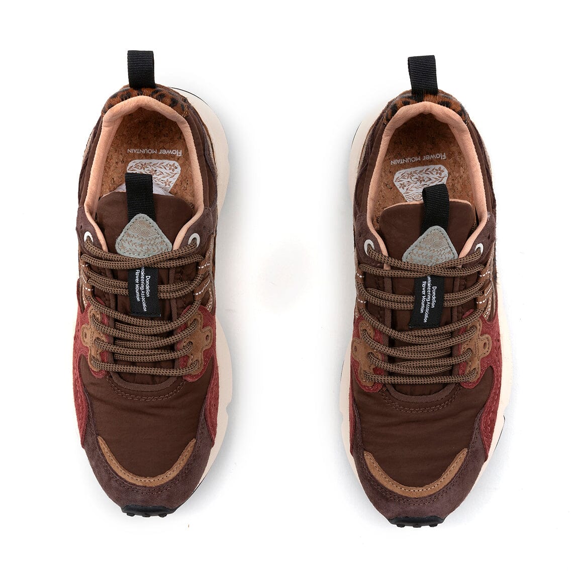 FLOWER MOUNTAIN - Sneakers Yamano 3 - 1D34 - Brown-Bordeaux Scarpe Donna FLOWER MOUNTAIN