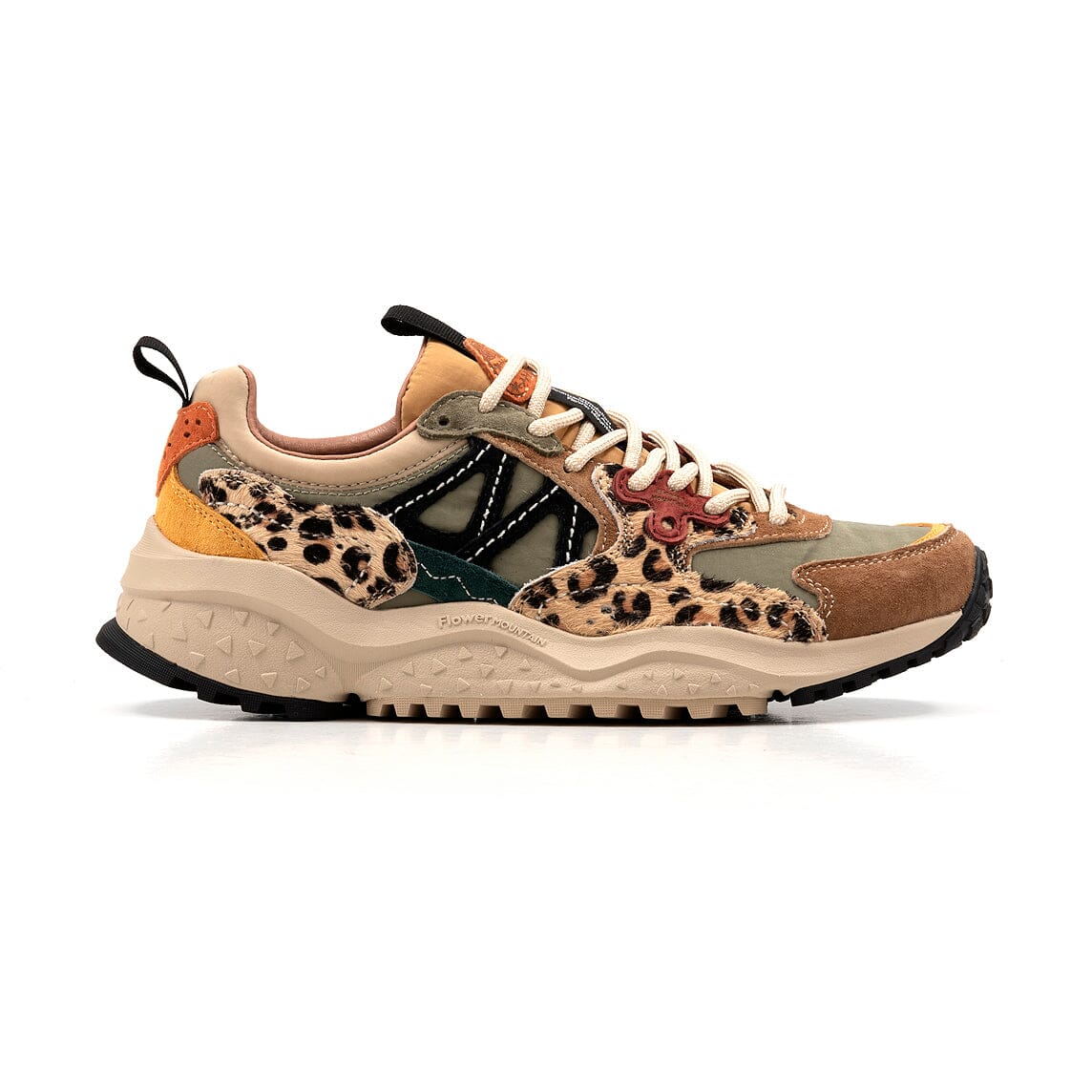 FLOWER MOUNTAIN - Sneakers Solin - 3D58 - Brown-Military-Black Scarpe Donna FLOWER MOUNTAIN