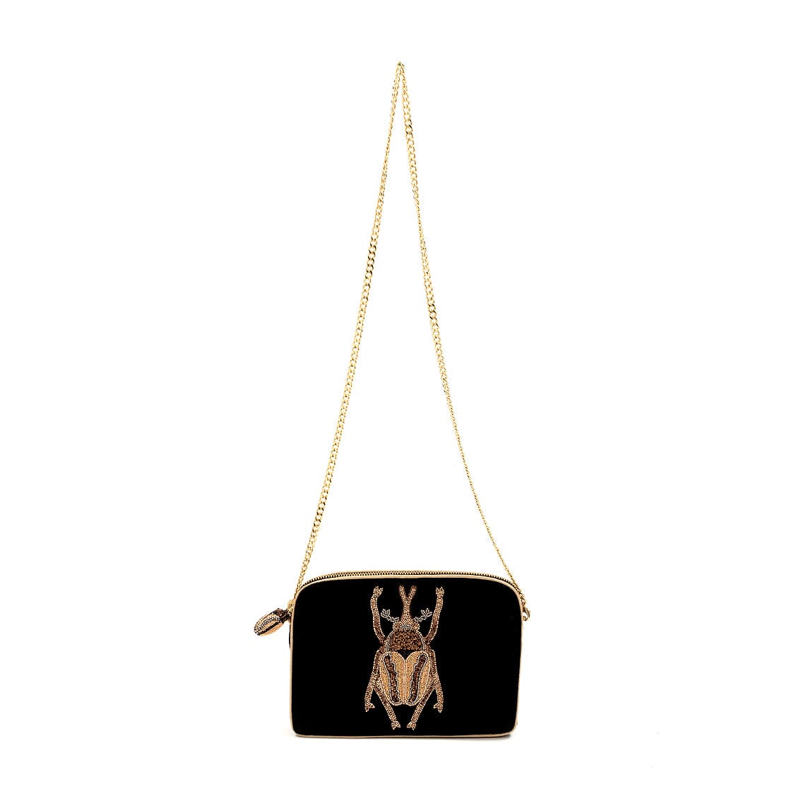 OLIVIA DAR - Borsa a tracolla - Beetle Velvet - Nero Borse OLIVIA DAR
