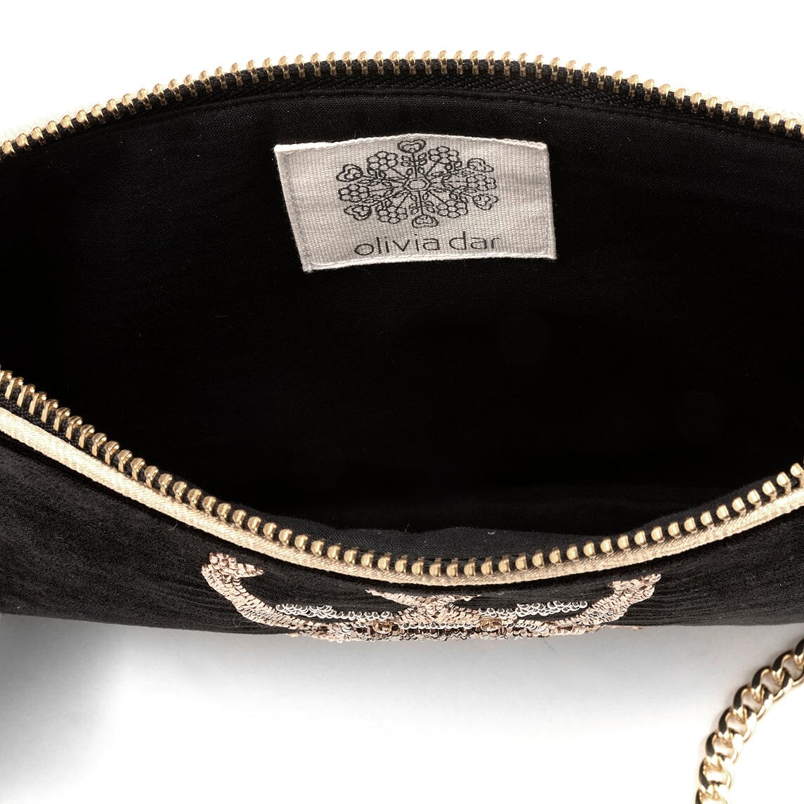 OLIVIA DAR - Borsa a tracolla - Beetle Velvet - Nero Borse OLIVIA DAR