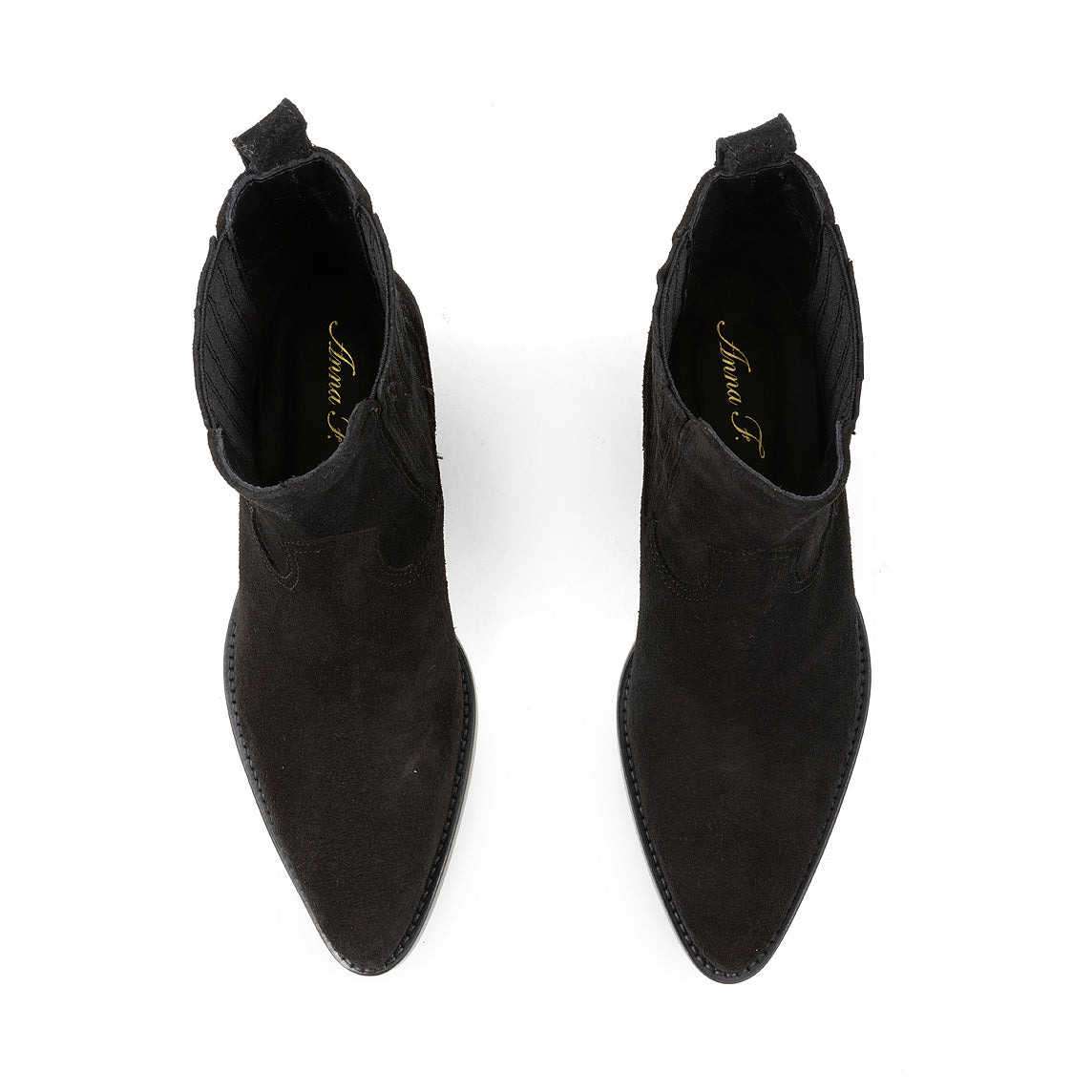 ANNA F - Stivaletti - 8029 - Camoscio nero
