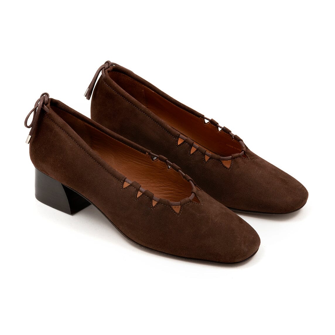 SOCQUE Paris - Ballerine - MOU-F6-02S MOUNE - Camoscio Cioccolato Scarpe Donna SOCQUE Paris