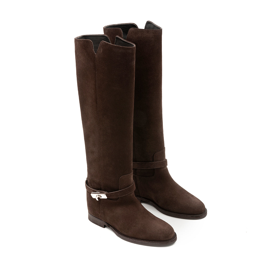 VIA ROMA 15 - Stivali 4732 - Velour testa di Moro