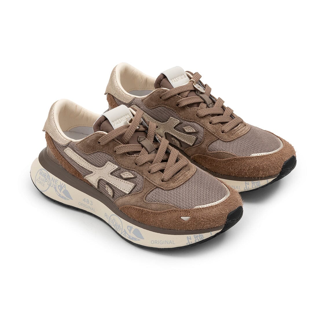 PREMIATA - Sneakers - LAURYN - 8549 Taupe Platino Scarpe Donna Premiata
