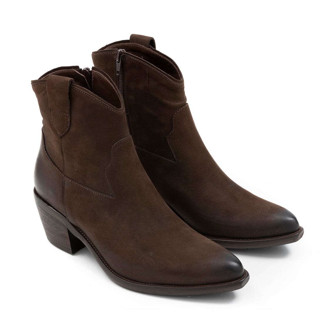 CAPPELLETTOSHOP ESSENTIAL - Stivaletto Texano - 9515 Wash caffè Scarpe Donna CAPPELLETTO 1948