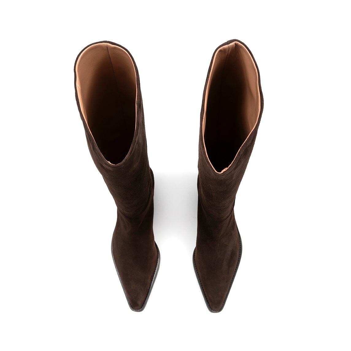 CAPPELLETTOSHOP UPPER - Stivali S1284 - Camoscio Testa di Moro Scarpe Donna CAPPELLETTO 1948