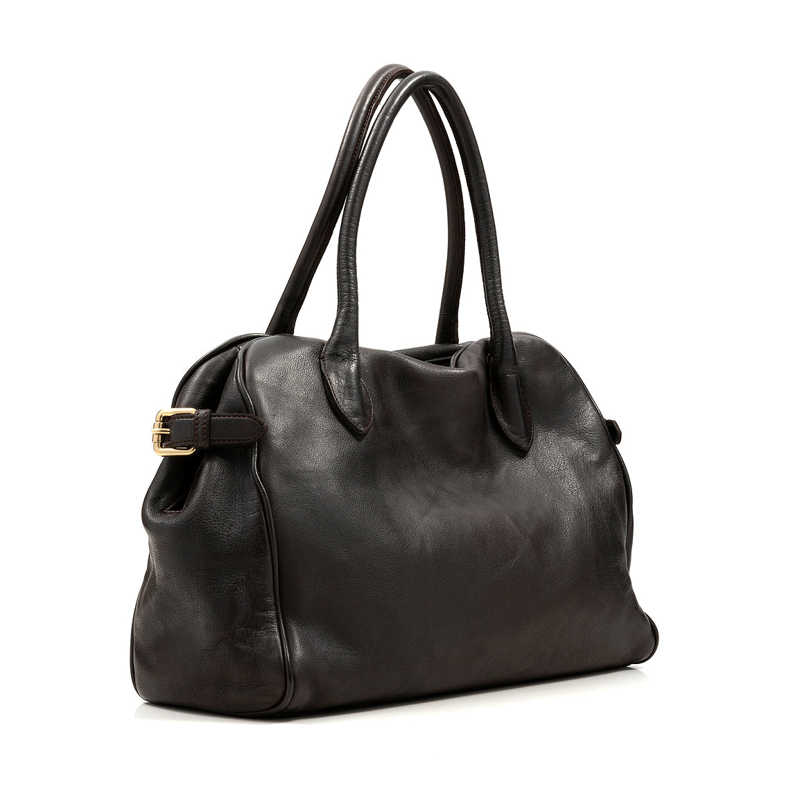 OFFICINE CREATIVE - Borsa a spalla - Bowler_006 - D215 - Ebano