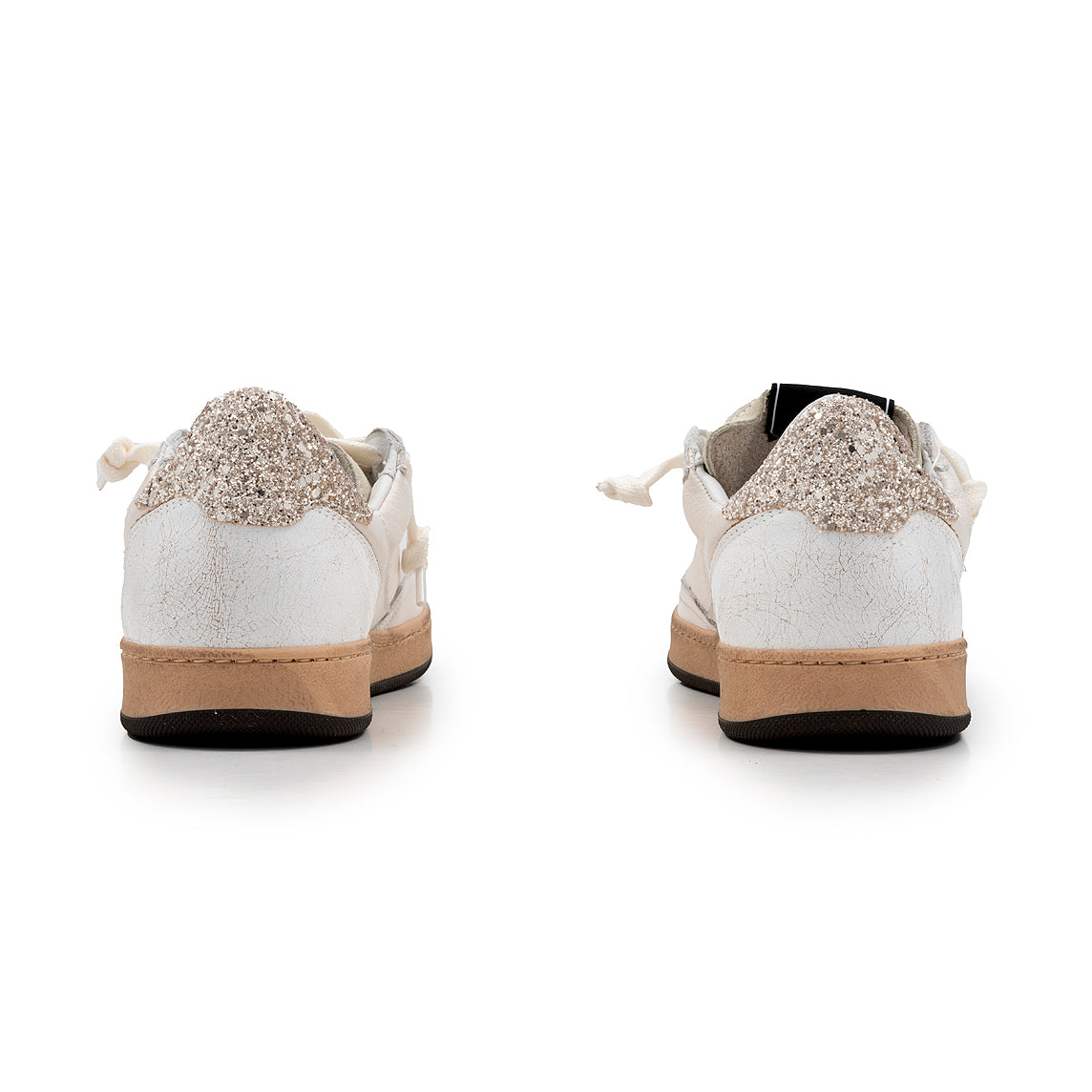 4B12 - Sneakers - Playnew D2042 - White/Gold