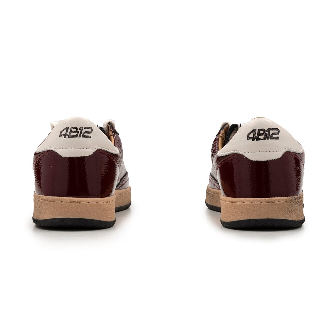 4B12 - Sneakers - Playnew D2032 - Lipstick vernice bordò Scarpe Donna 4B12
