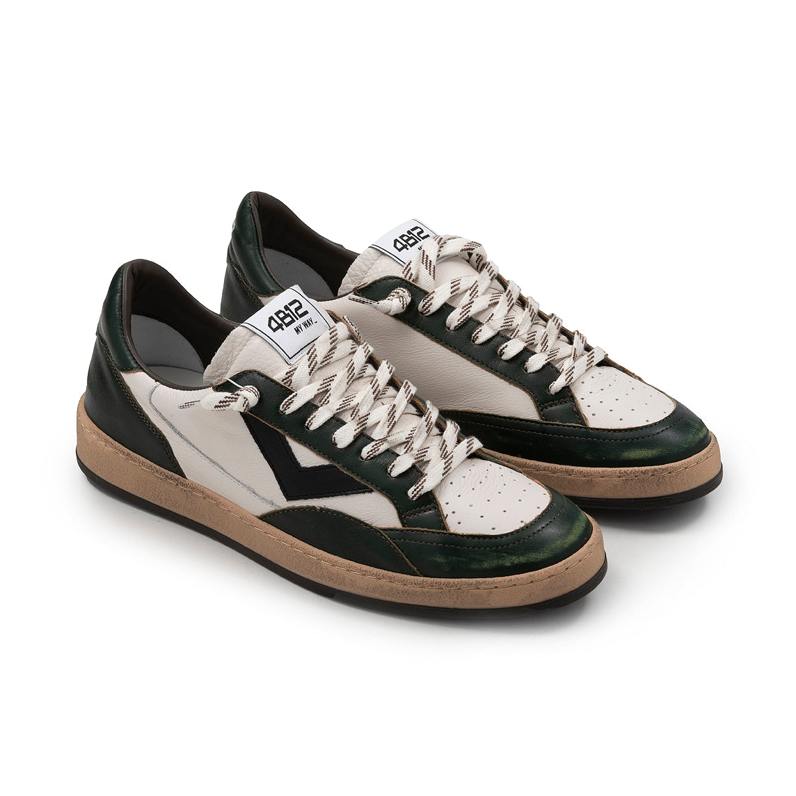 4B12 - Sneakers - Playnew U1030 - Pine/White