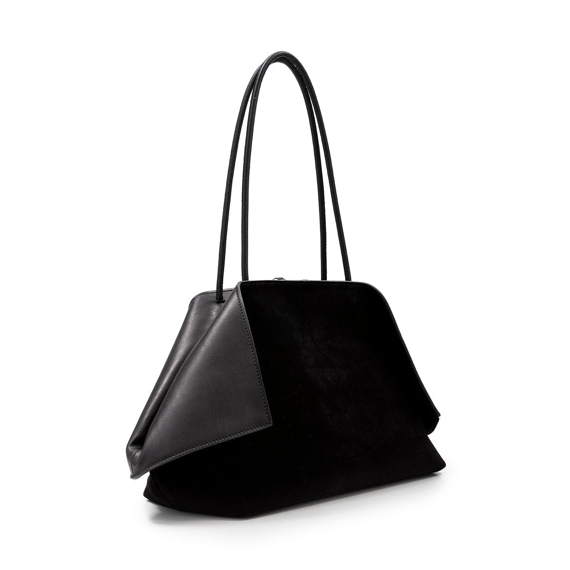 MINOBOSSI - Borsa a spalla - Valery - Camoscio/Pelle Nero Borse MINOBOSSI