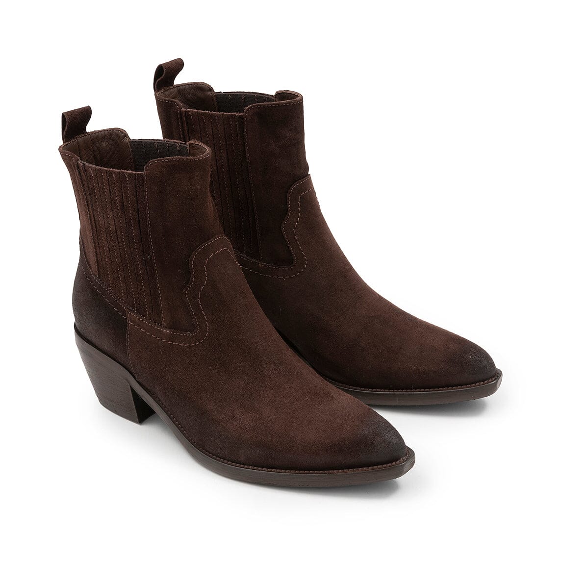 CAPPELLETTOSHOP ESSENTIAL - Stivaletto Texano - 9528 Sayo Caffè Scarpe Donna CAPPELLETTO 1948