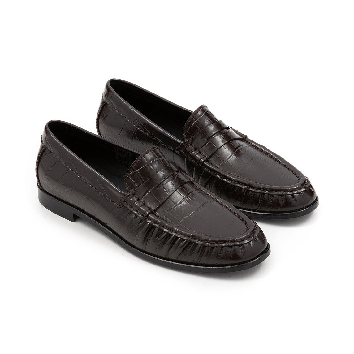 POEVE - Mocassino Milla - WDO27 - Pelle cocco mogano Scarpe Donna POESIE VENEZIANE