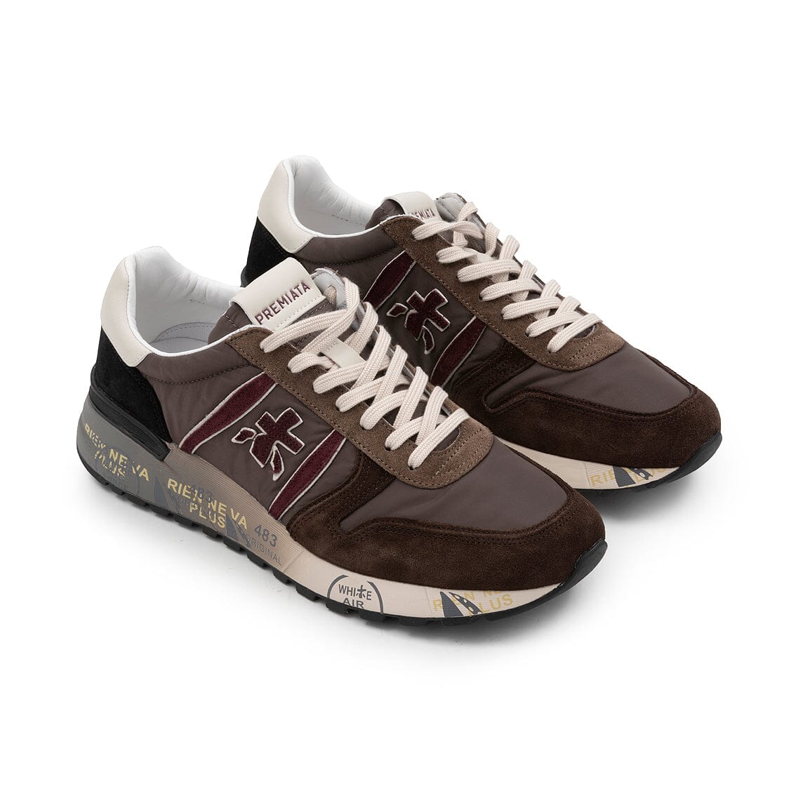 PREMIATA - Sneakers - LANDER 8657 - Marron Bordeaux Scarpe Uomo Premiata - Collezione Uomo