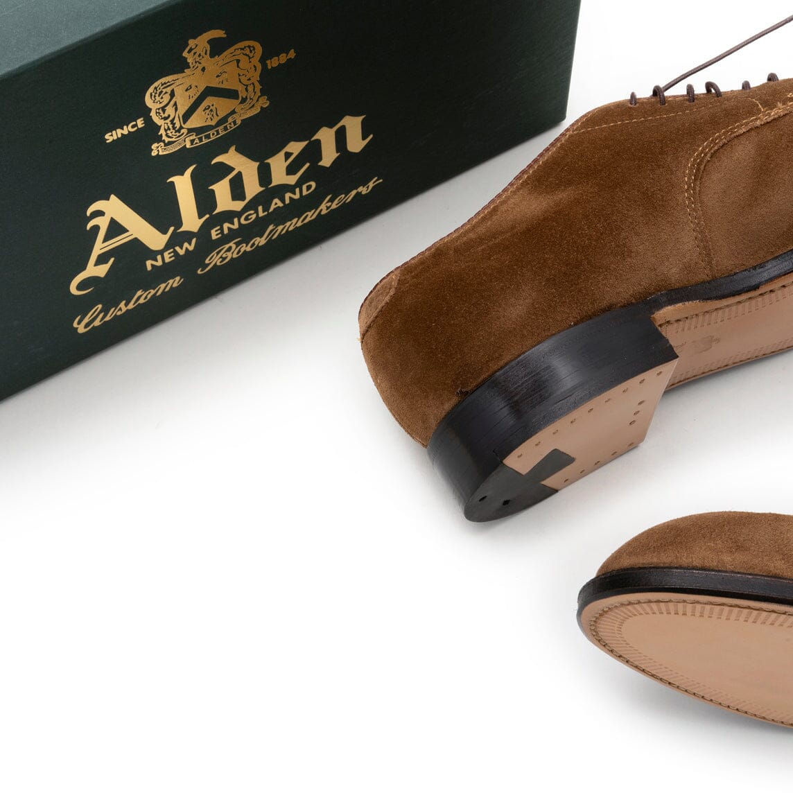 ALDEN - M5507Y - Derby forma Ergonomica - Camoscio Snuff Scarpe Uomo Alden