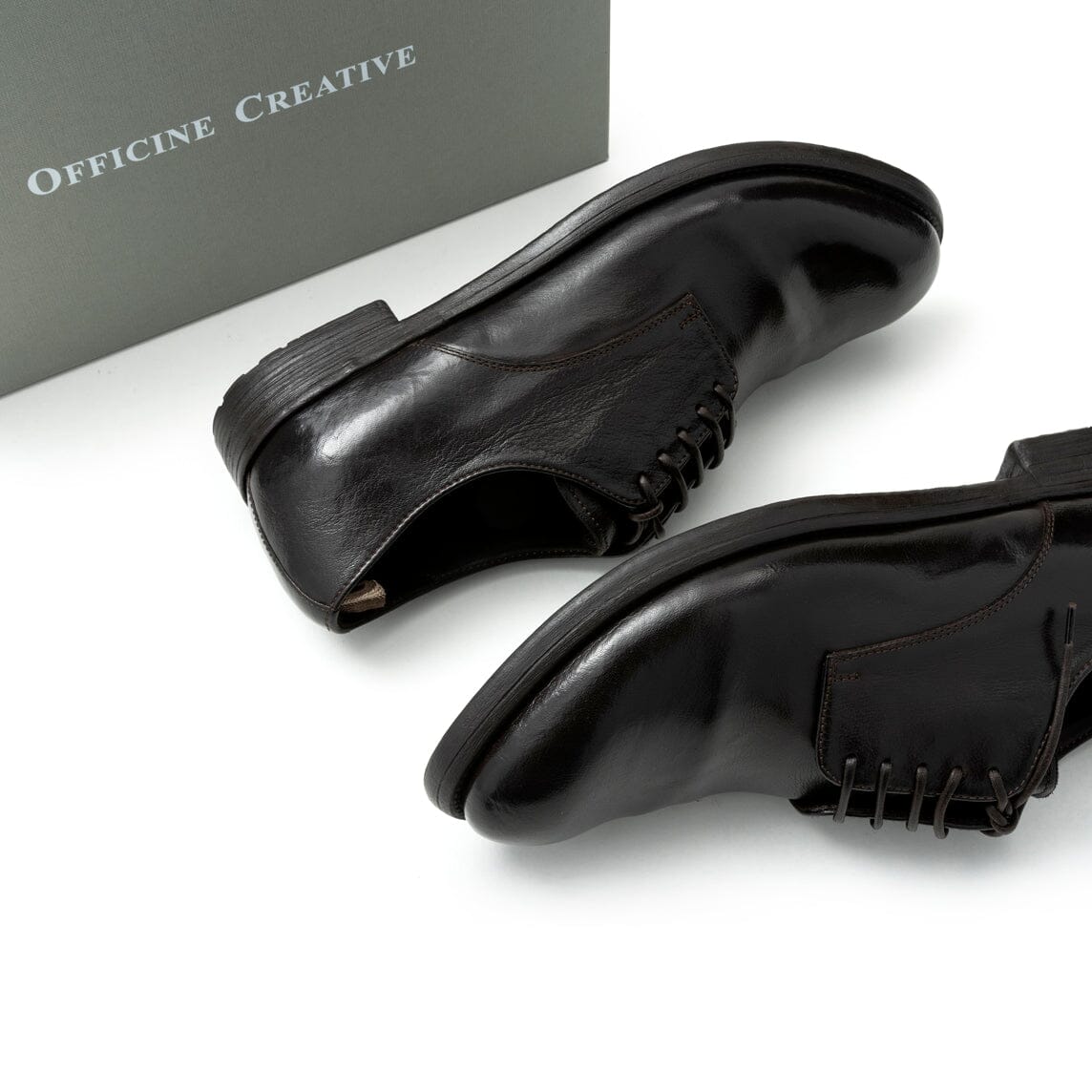 OFFICINE CREATIVE - Derby SD215 - Ebano Scarpe Uomo OFFICINE CREATIVE - Collezione Uomo