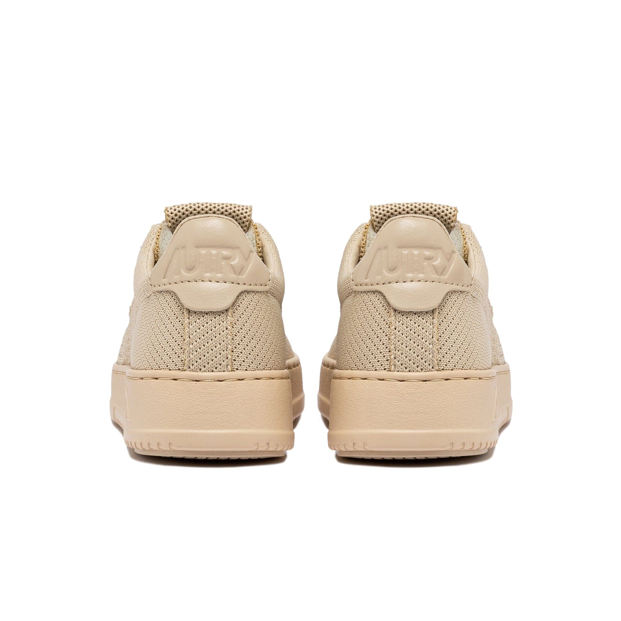 AUTRY - EKLW KN11 -Sneakers LOW WOM KNIT - Tessuto Creme Brule Beige Scarpe Donna AUTRY - Collezione donna