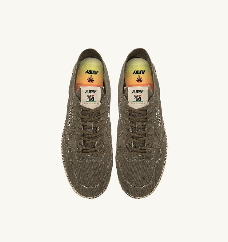 AUTRY - ESLW CV04 - ESPADRILLAS Sneakers LOW MAN MILITARY Scarpe Uomo AUTRY - Collezione uomo