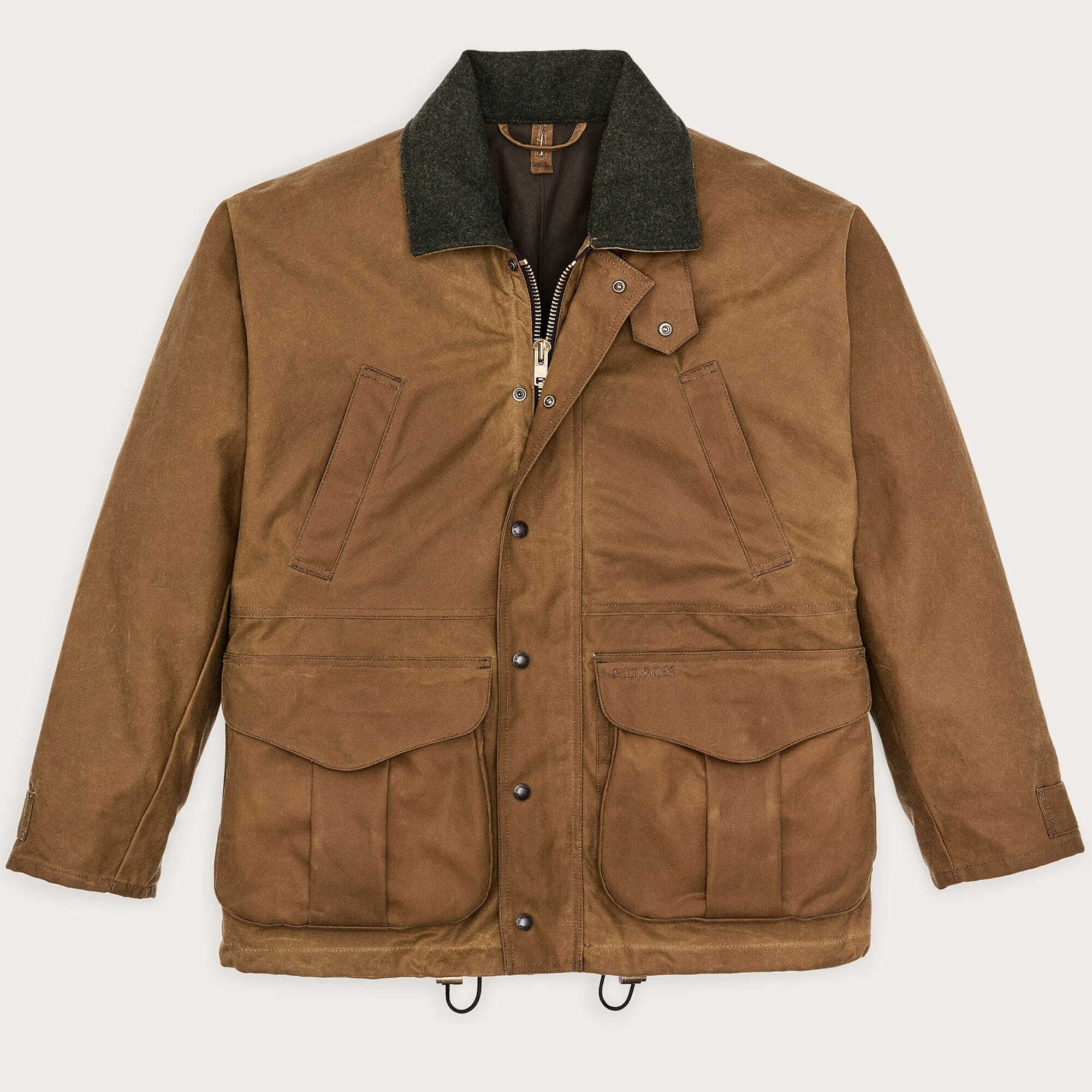 FILSON - Tin cloth Field Jacket - CPS0147 - Oil Dark Tan Abbigliamento Uomo FILSON