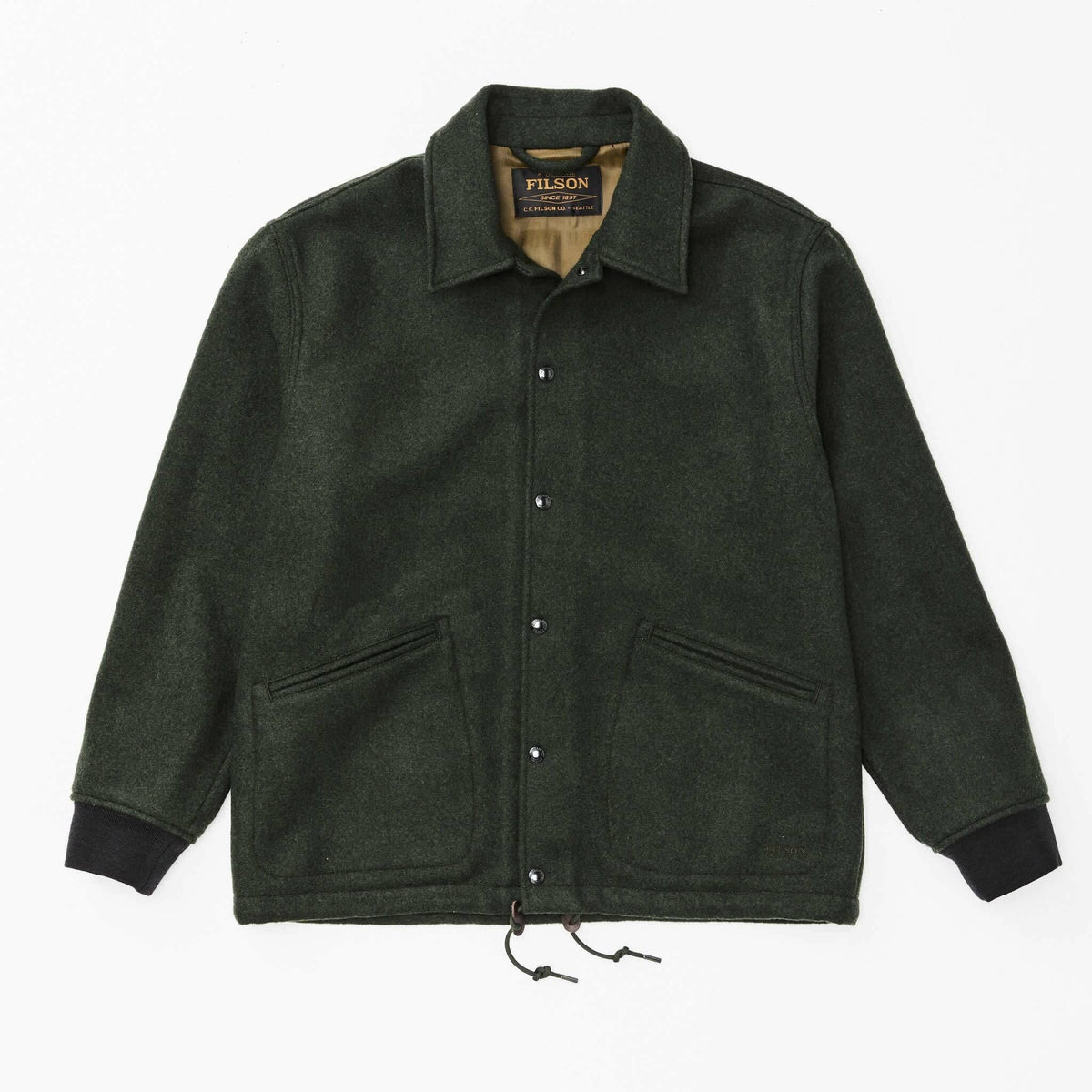 FILSON - Mackinaw Coach Jacket - FMCPS0191 - Vintage Pine Abbigliamento Uomo FILSON