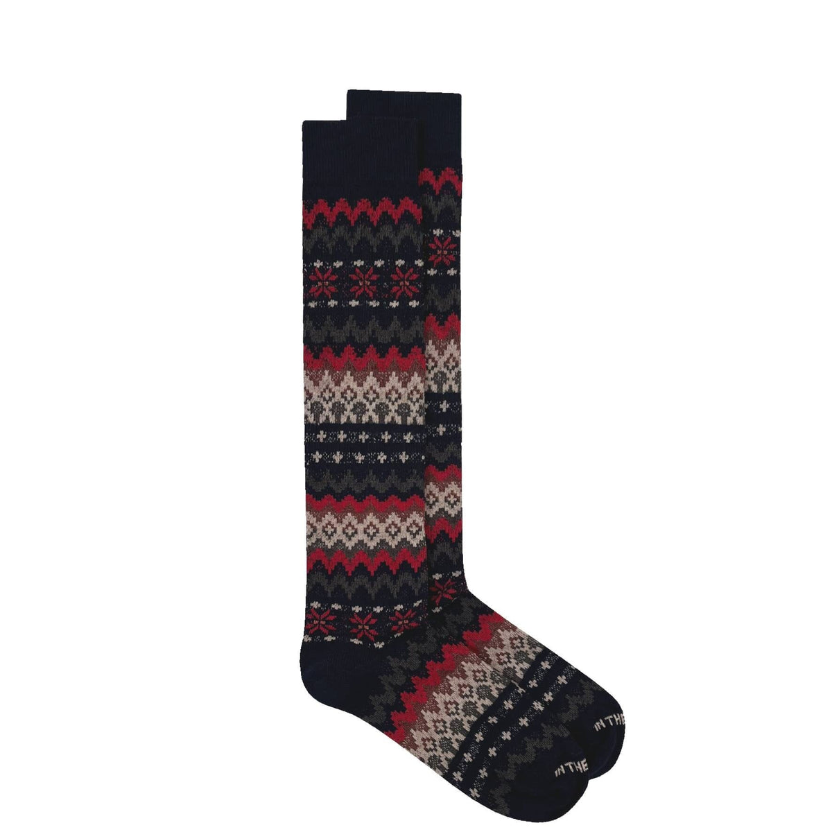 IN THE BOX - Calzini - FAIR ISLE - Blu rosso Accessori Uomo IN THE BOX