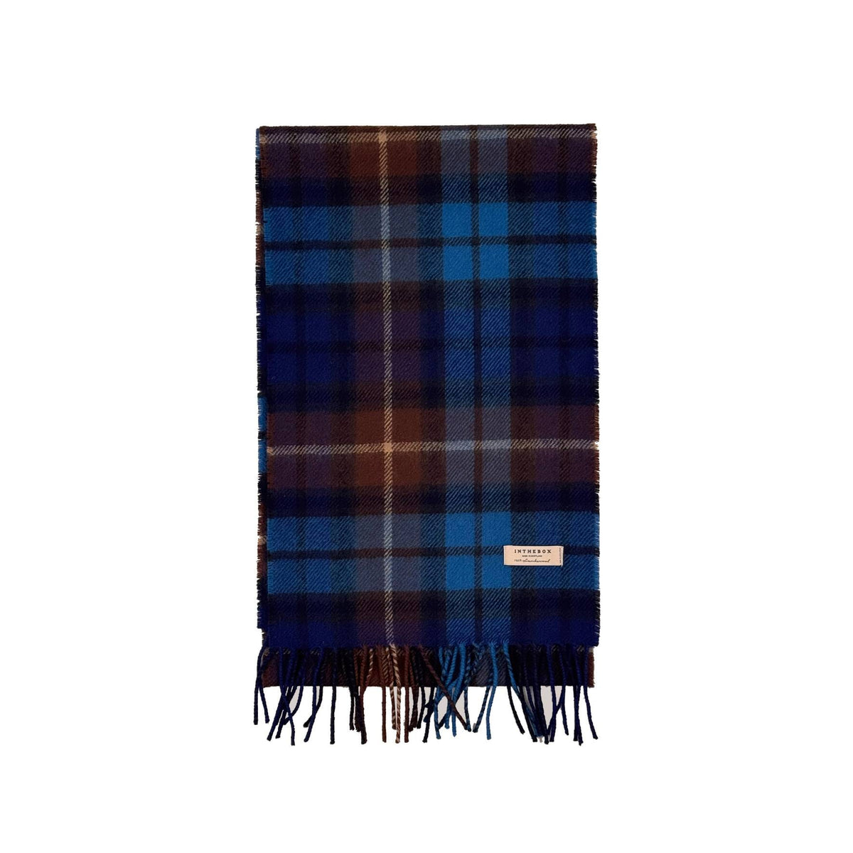 IN THE BOX - Sciarpa tartan - bluette Accessori Uomo IN THE BOX