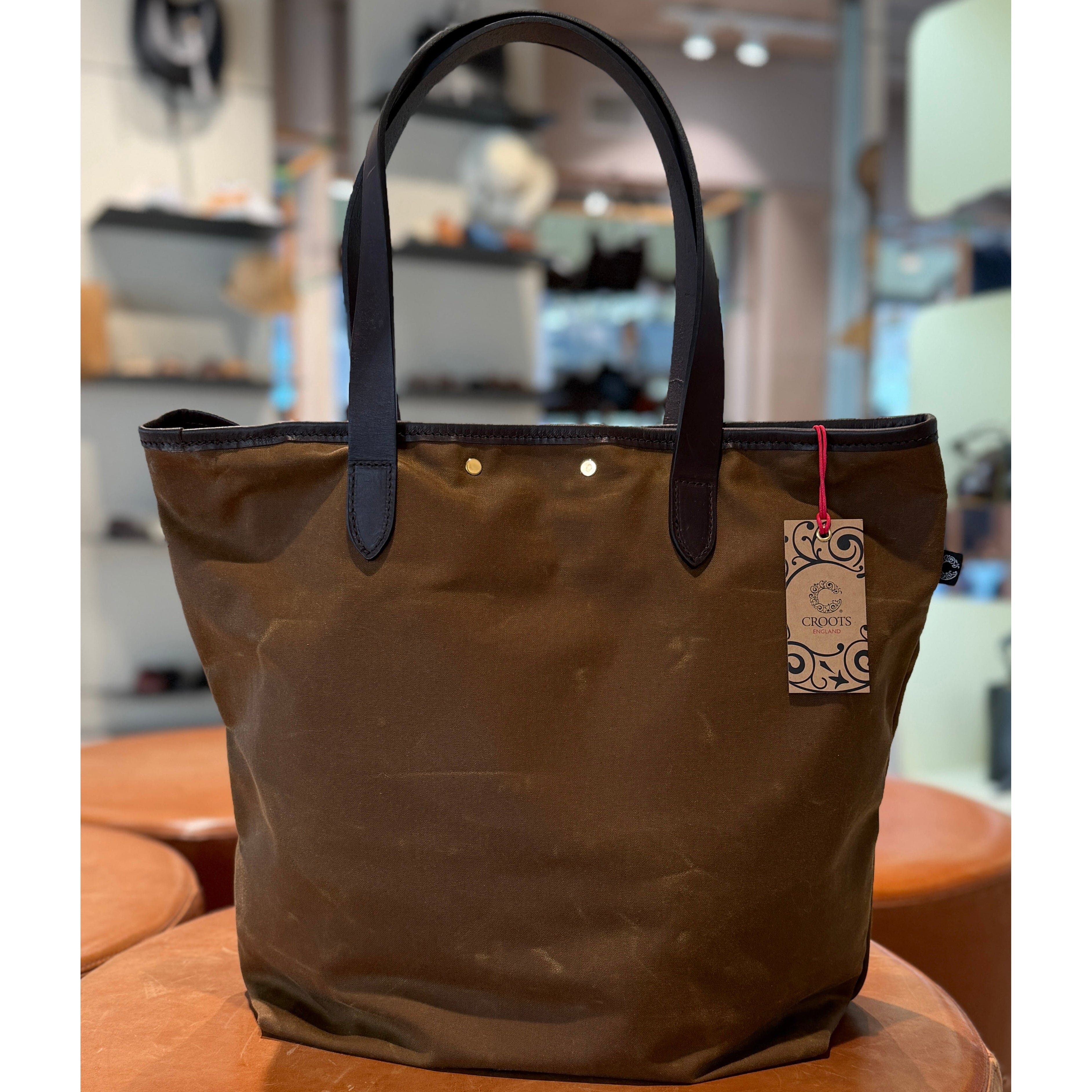 CROOTS ENGLAND - BORSA UOMO - Tessuto cerato Borse CROOTS ENGLAND