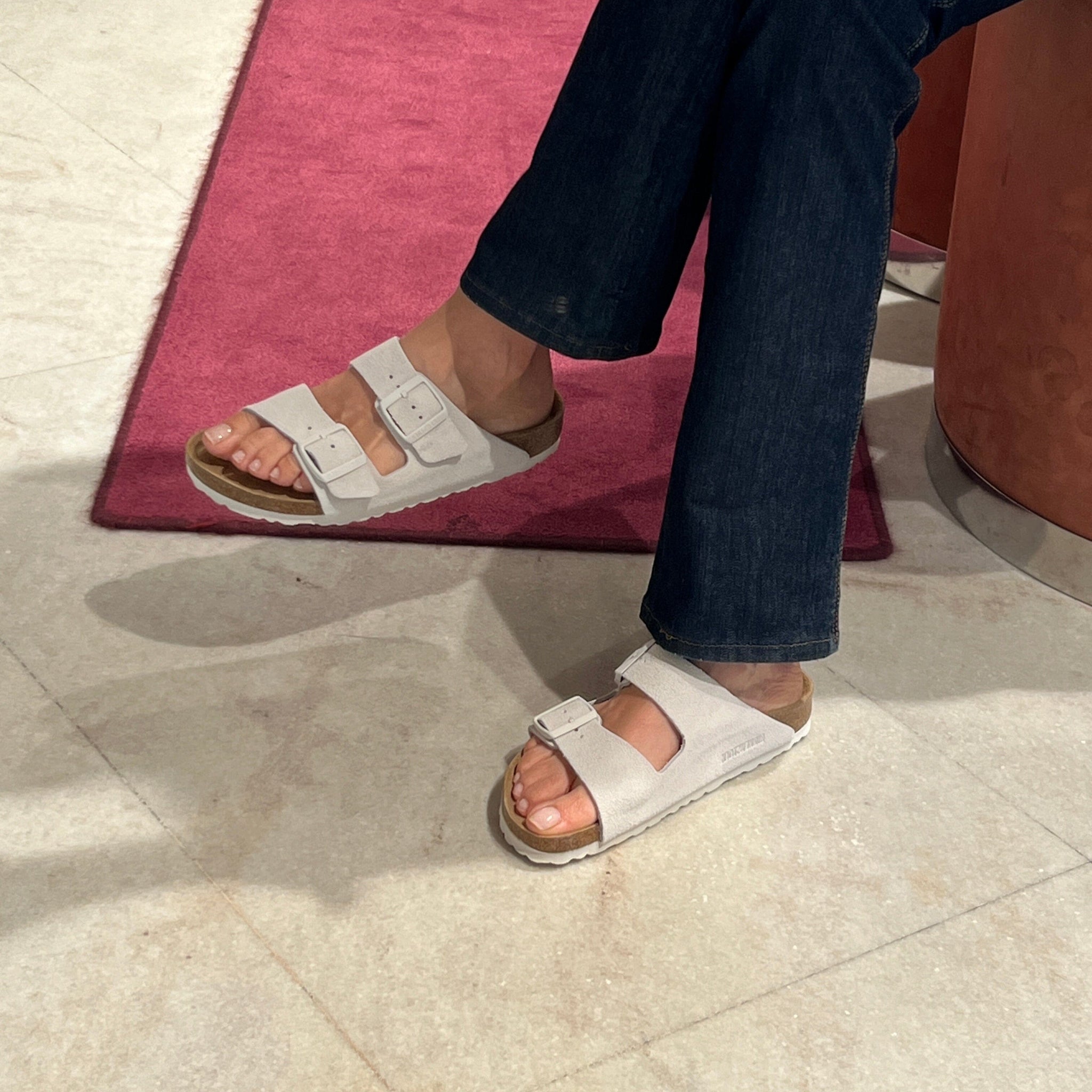 BIRKENSTOCK Flat sandals 1026842 Arizona BS Antique White