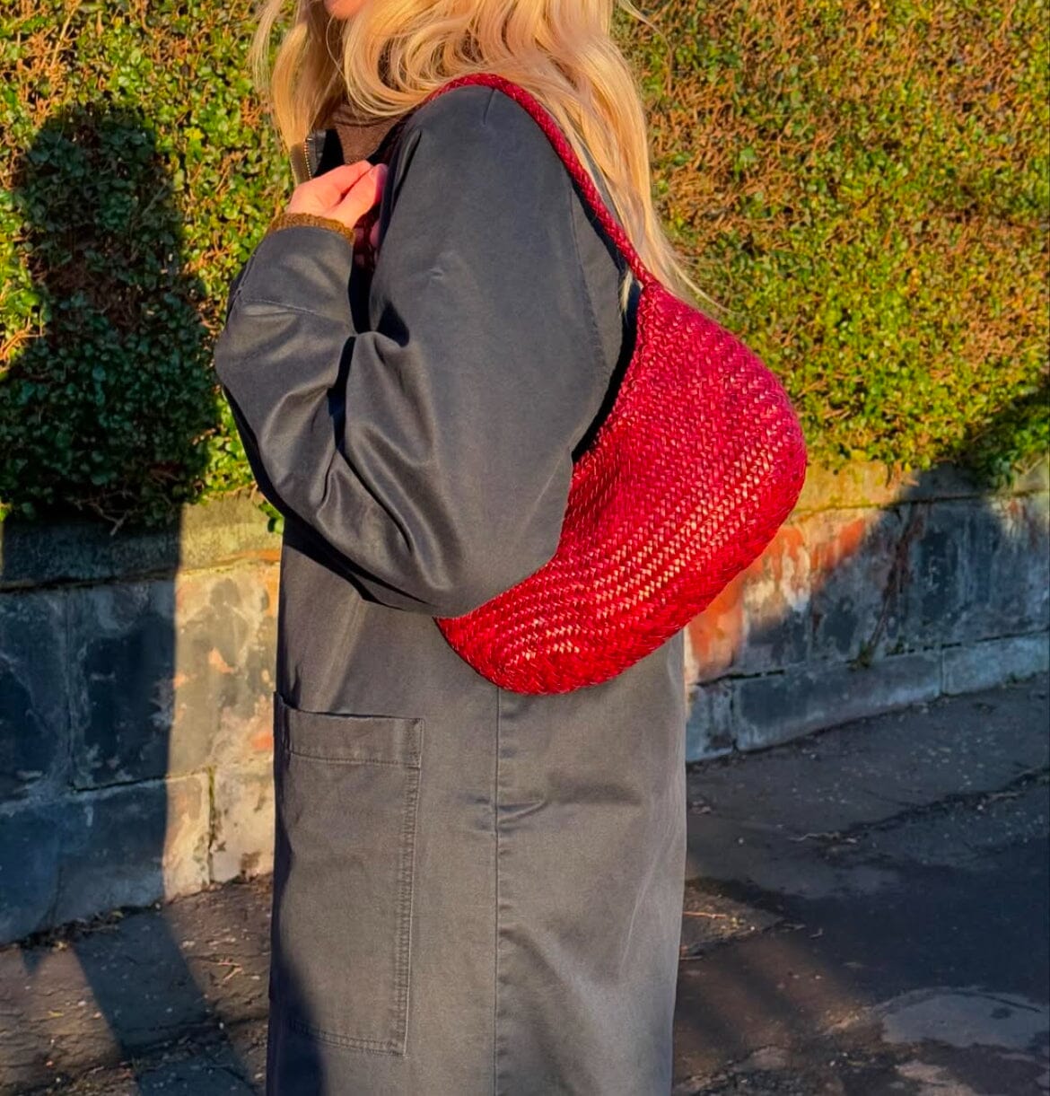 DRAGON - Borsa a spalla - 8020 Nova Luna - Rosso DRAGON