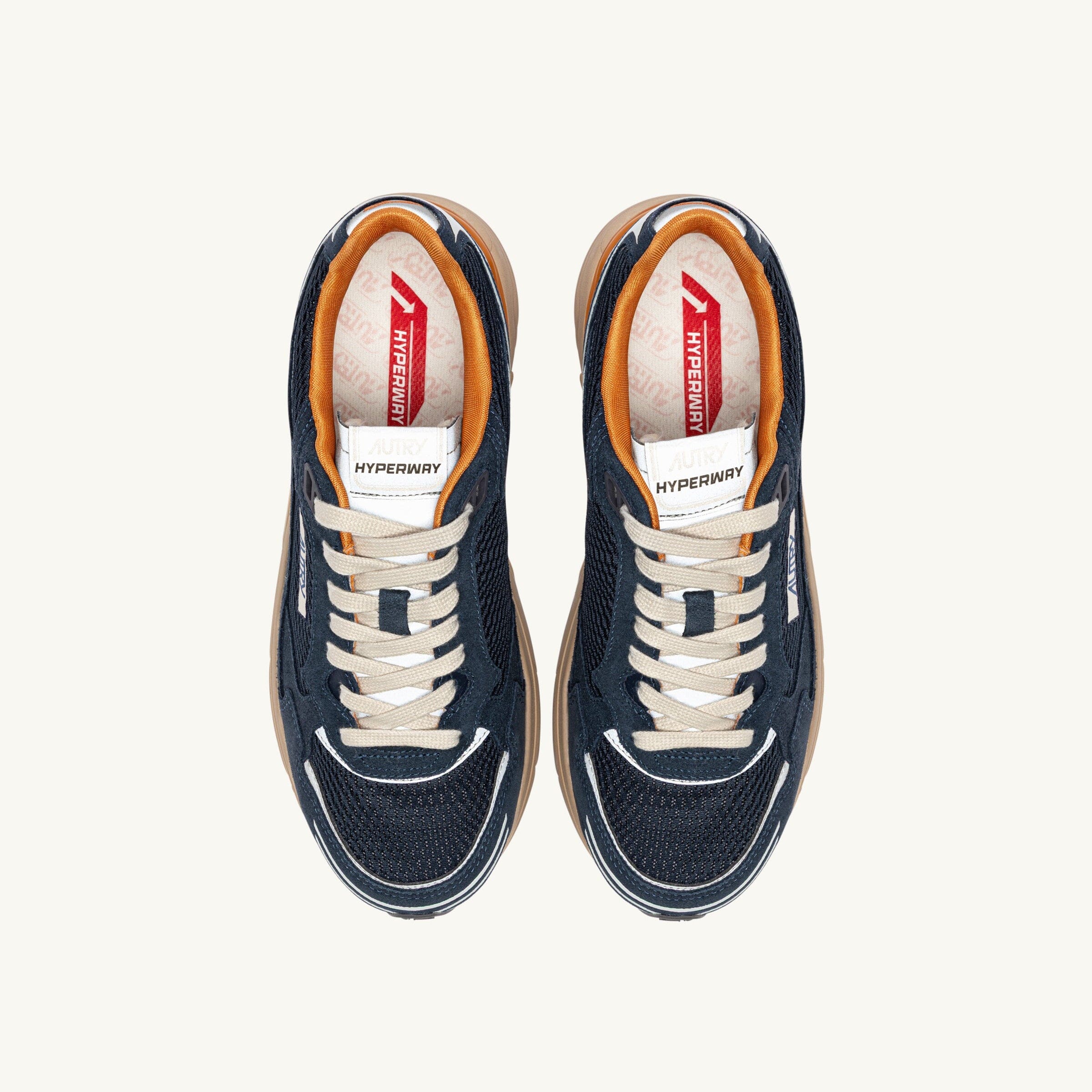 AUTRY - Sneakers - HYPERWAY HYLM CI08 - Blu Arancione Scarpe Uomo AUTRY - Collezione uomo