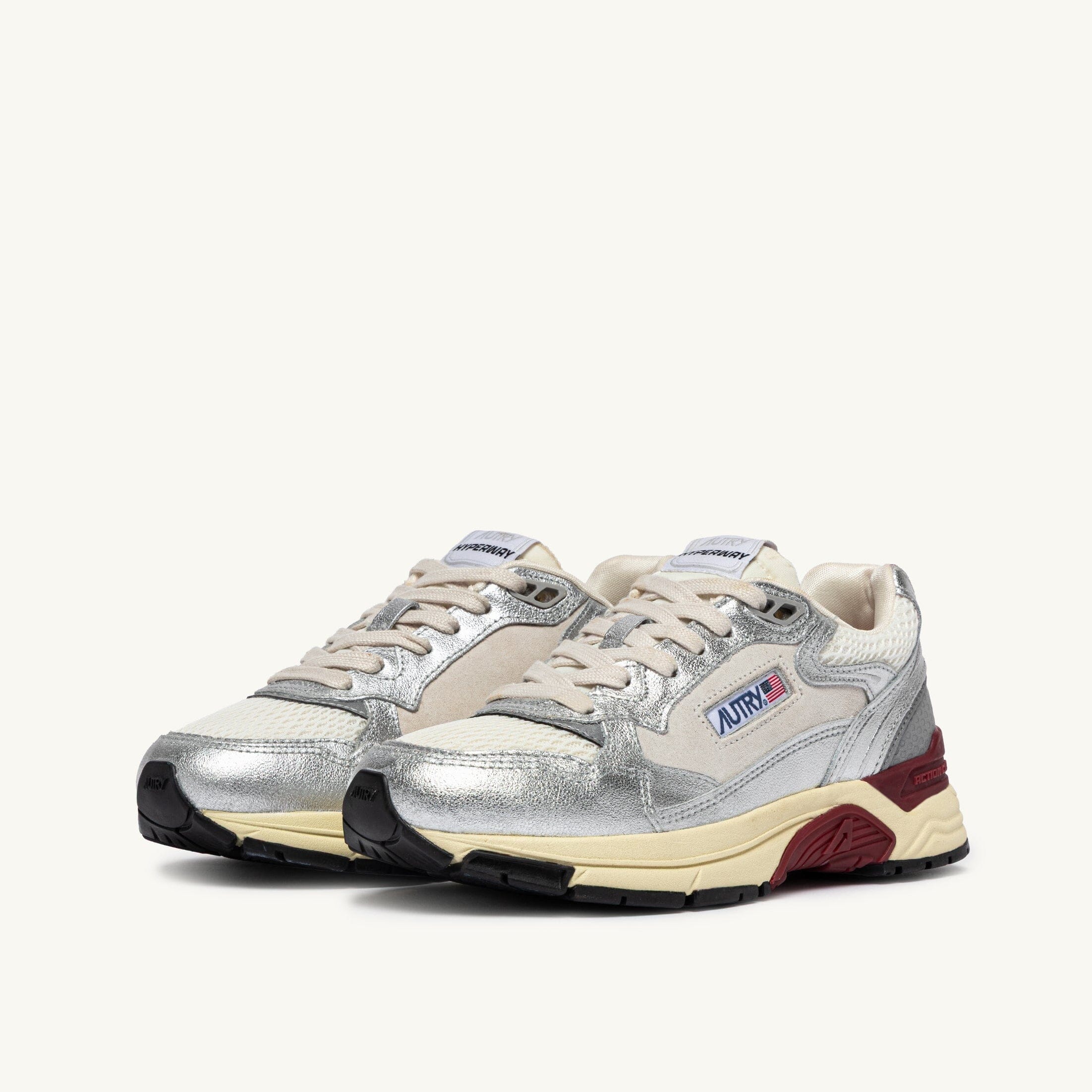 AUTRY - HYLW EM05 - Sneakers HYPERWAY - Laminato Silver Syra Scarpe Donna AUTRY - Collezione donna