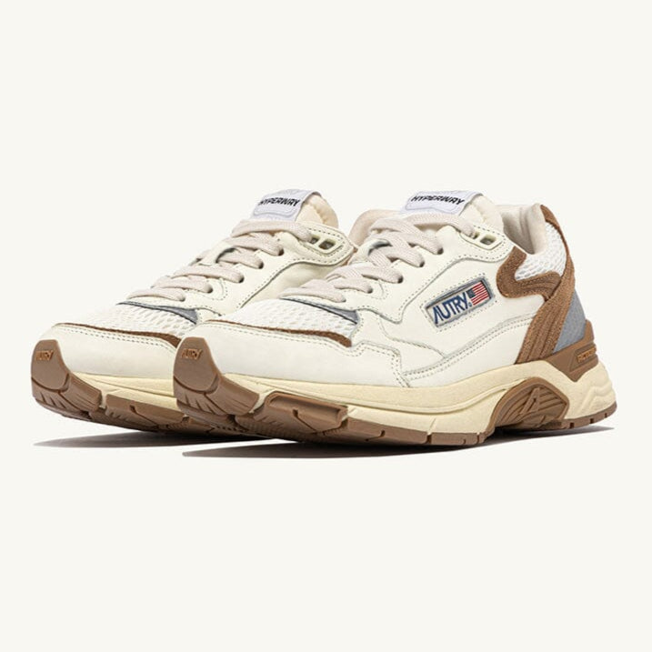 AUTRY - HYLW GN03 -Sneakers HYPERWAY - Bianco cuoio Scarpe Donna AUTRY - Collezione donna