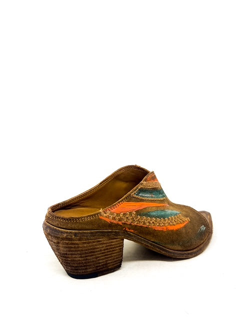 FAUZIAN JEUNESSE - EW - SABOT MAUI - Cuoio