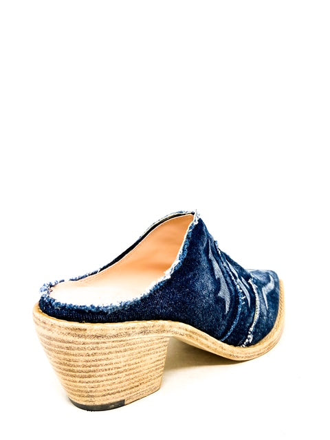 FAUZIAN JEUNESSE - EW - SABOT KANSAS - Denim chiaro