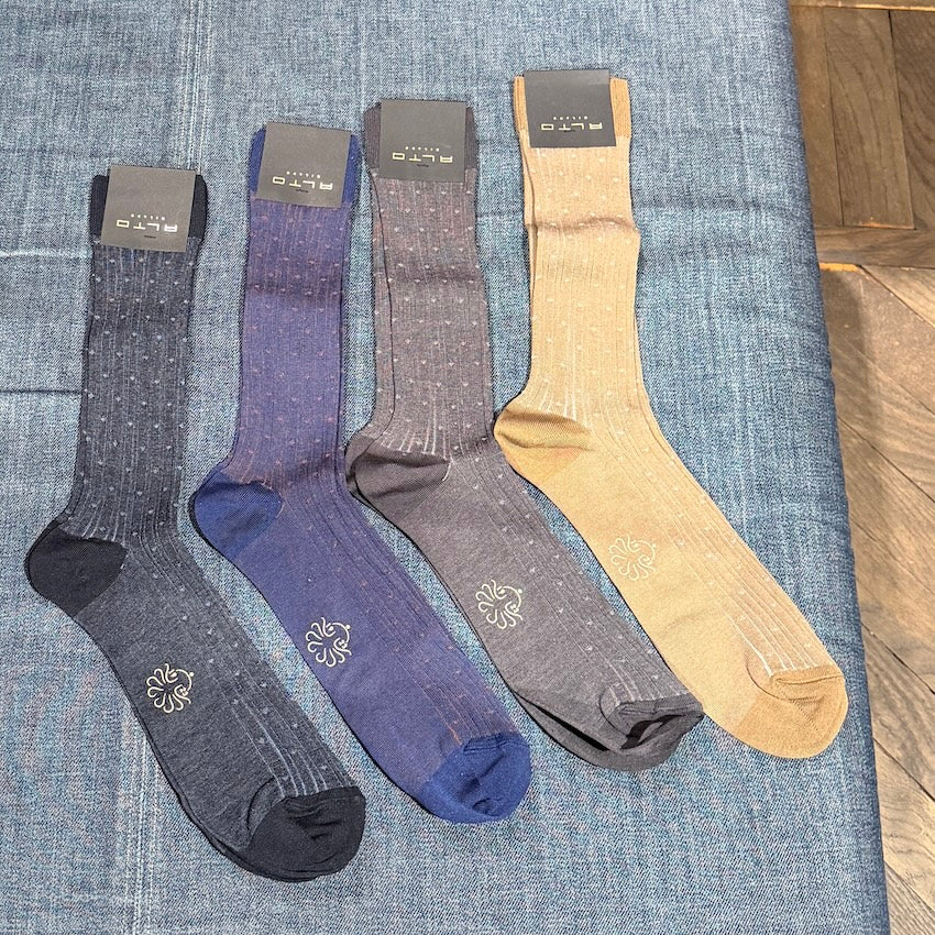 ALTO MILANO - Short sock -26PEAM2392UC_04- Airforce Blue