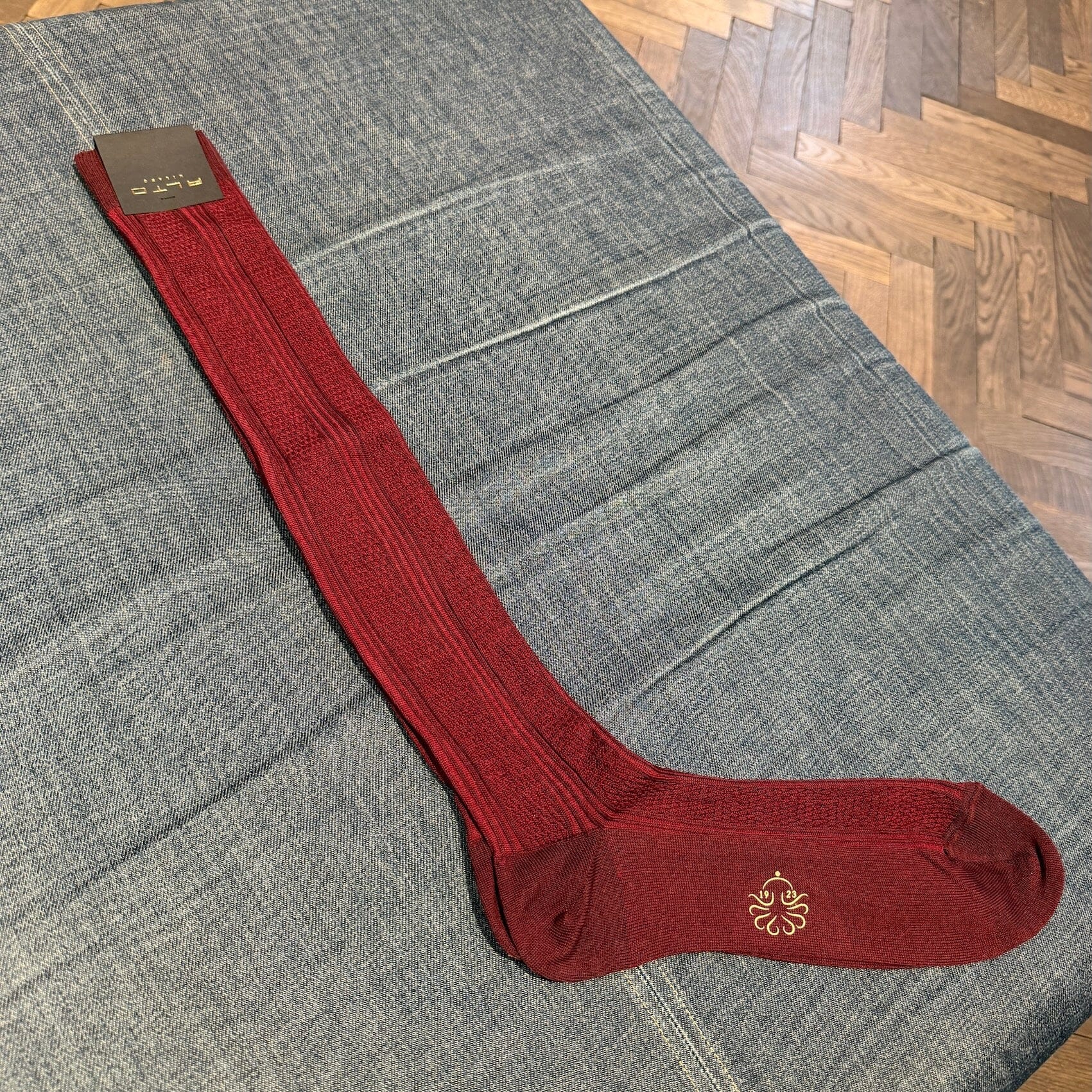 ALTO MILANO - Calzino -26PEAM2391UL_06 - Bordeaux Accessori Uomo Alto Milano