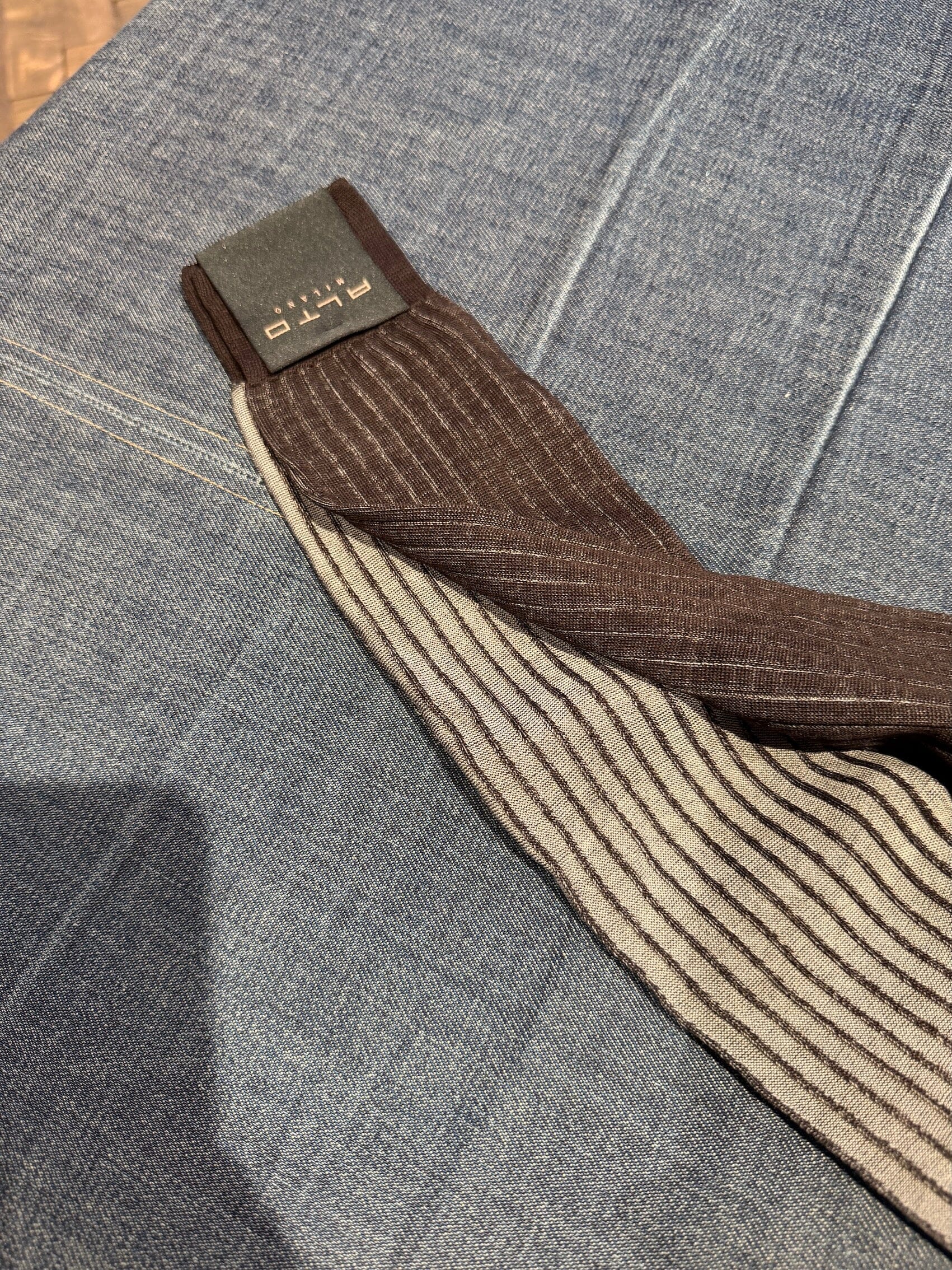 ALTO MILANO - Calzino - 25PEAM1686UL_05 - Marrone Accessori Uomo Alto Milano