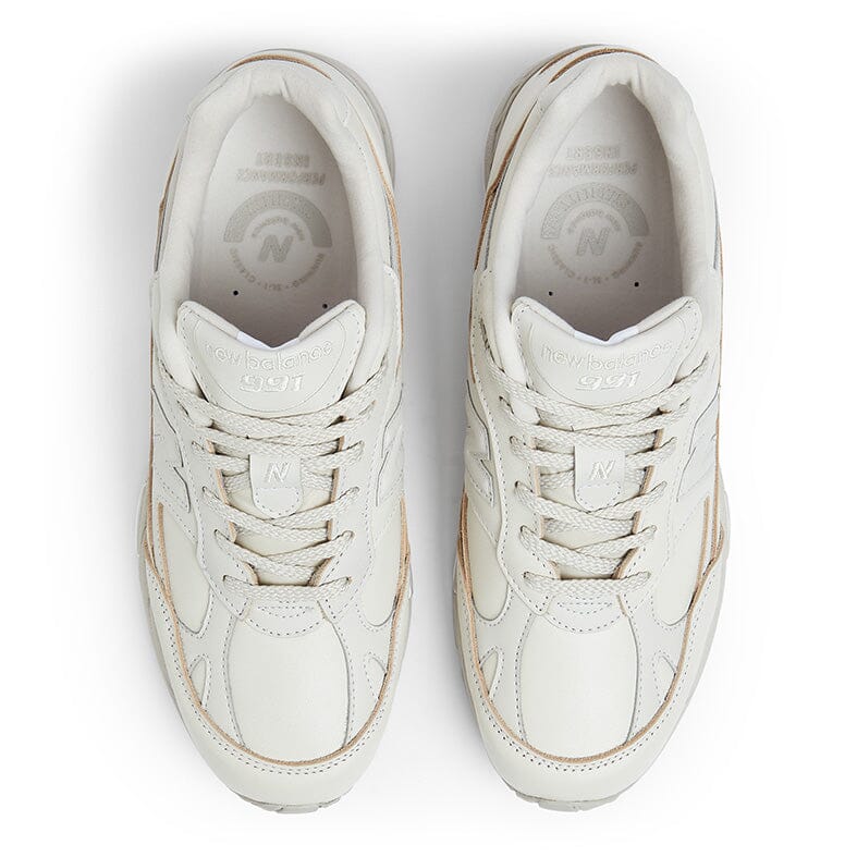 NEW BALANCE - Sneakers M991OW - Pelle Bianco Scarpe Uomo NEW BALANCE - Collezione Uomo